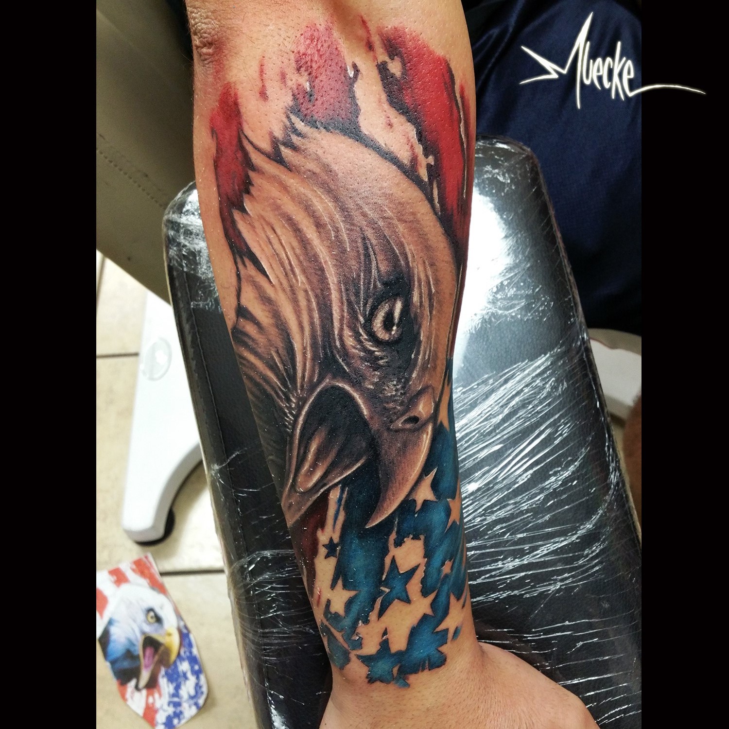 1500x1500 American Eagle And Flag, Patriotic Tattoos. America Tattoo