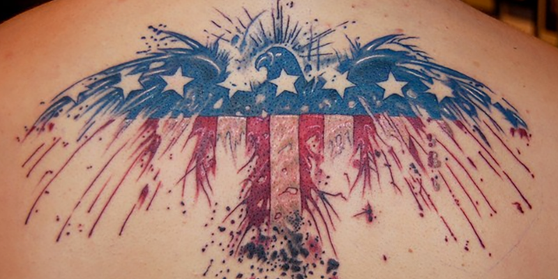 800x400 American Flag Tattoos