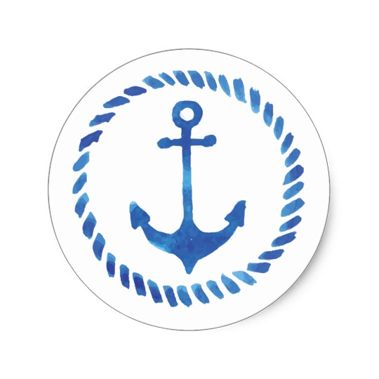 540x540 Watercolor Anchor Sticker