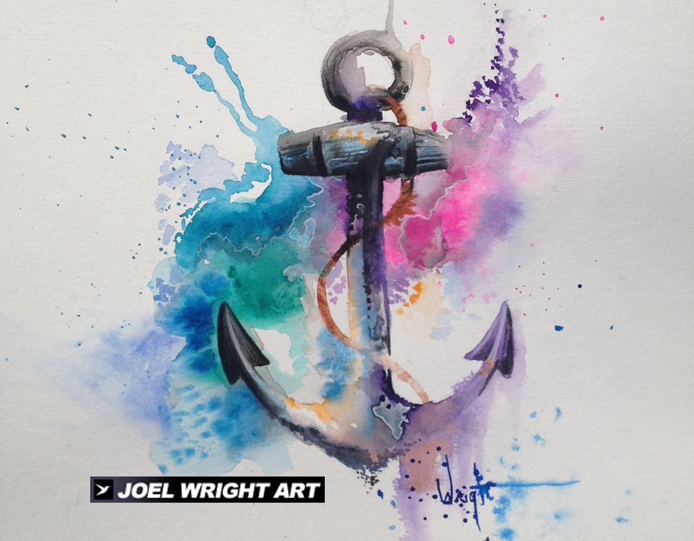 1000x779 Watercolor Anchor Tattoo Video Tats Tattoo Videos