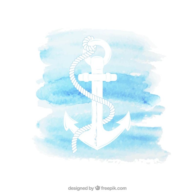 626x626 Watercolor Anchor Vector Premium Download