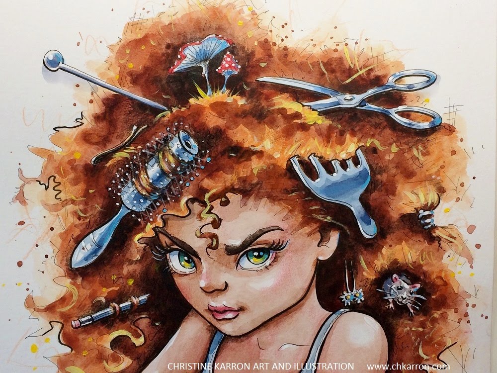 1000x750 Pen Line Watercolor Colored Pencils Speedpaint Illustration Bad