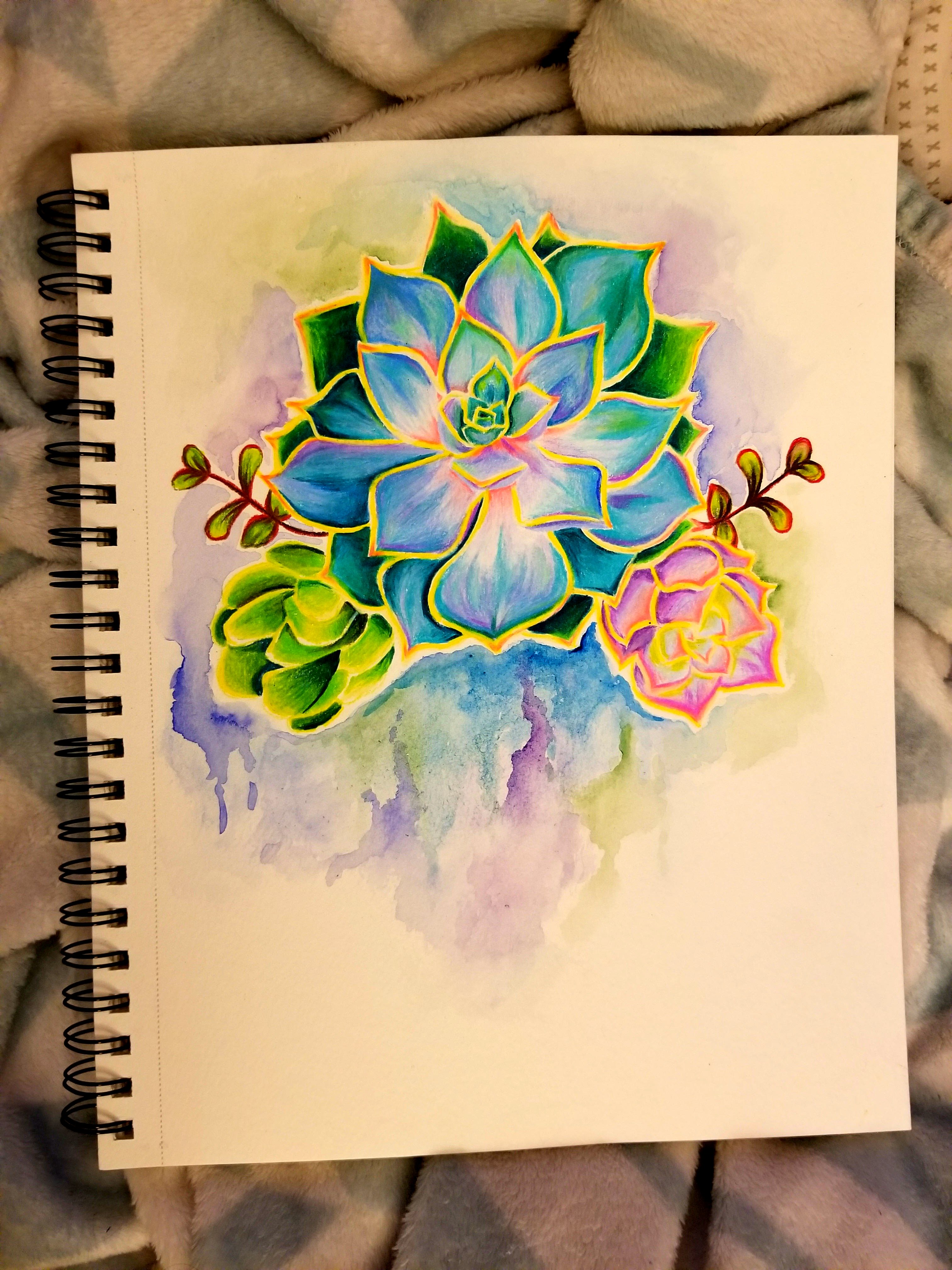 3024x4032 Background For My Wedding Invites, Colored Pencil And Watercolor