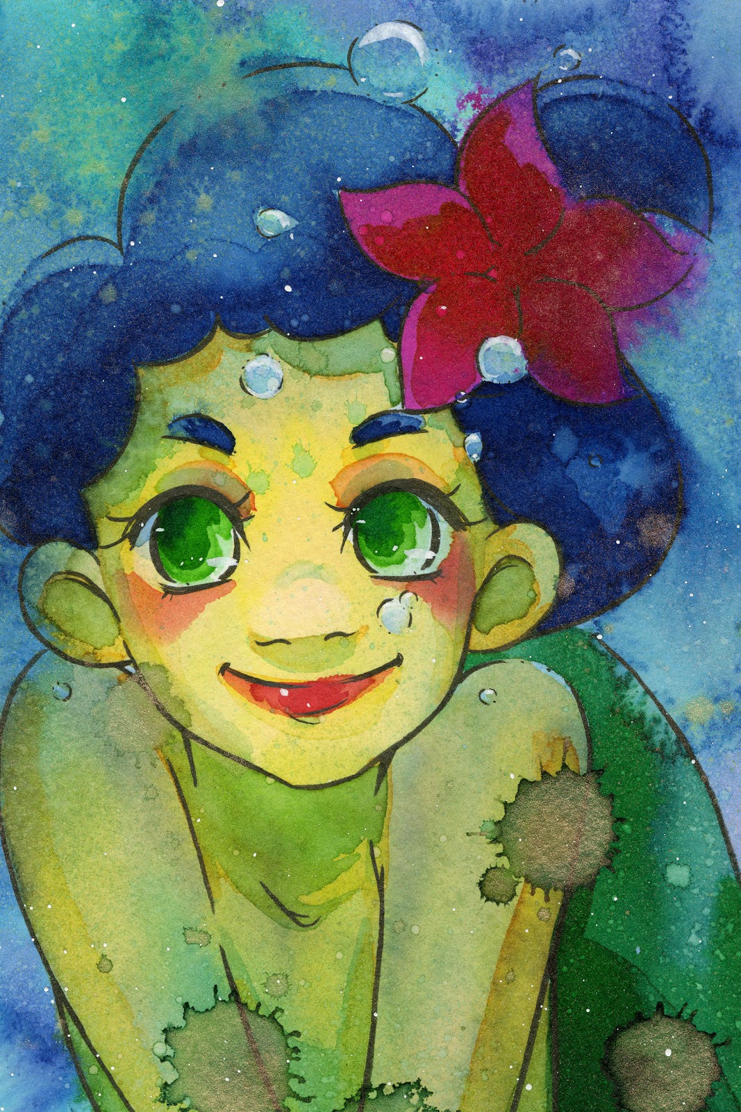 1067x1600 Nattosoup Studio Art And Process Blog Mermaid Markers Watercolor