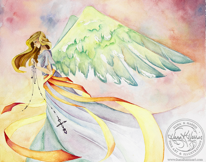 872x686 Hana K Harris Fine Art Amp Illustration Guardian Angel