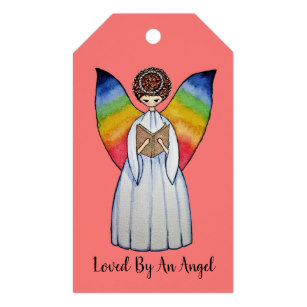 307x307 Angel Wings Gift Tags Zazzle.co.uk