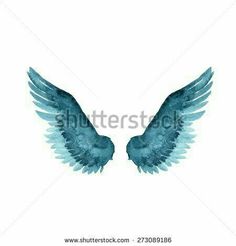 236x246 Angel Wings Art Print, Watercolor Painting, Feather Art, Print