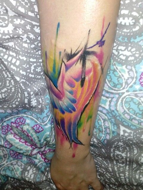 480x640 Watercolor Tattoos Wings Ideas
