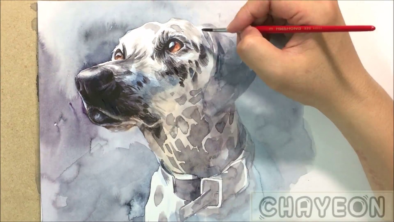 1280x720 Watercolor Animal Painting