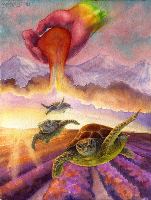 500x664 Watercolor Animal Paintings By Lisa Baechtle