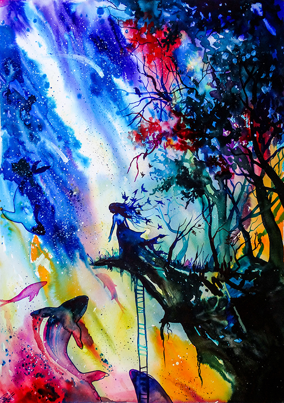 564x800 Watercolor Animal Paintings And Watercolor Art By Vivien Szaniszlo
