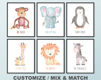 340x270 Animal Watercolor Etsy