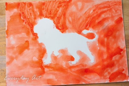 450x300 Everyday Art Art Activity For Kids Watercolor Animal Silhouettes