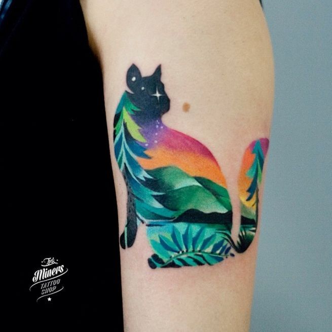655x655 Colorfulu200b Watercolor Animal Tattoos By Martyna Popiel That Tat