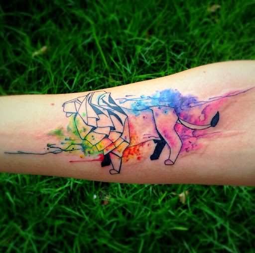 512x509 Watercolor Animal Tattoo Design
