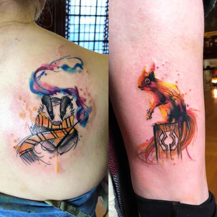 728x728 Watercolor Animal Tattoos Best Tattoo Ideas Gallery