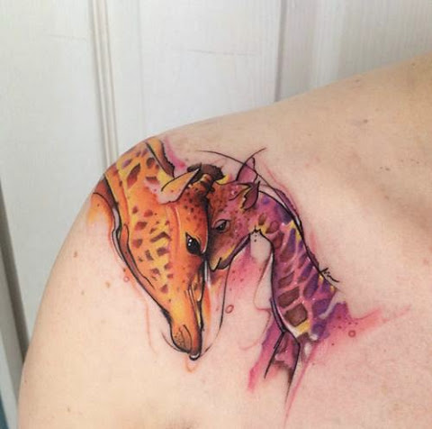 480x476 We Love Watercolor Animal Tattoos Nothing Shows The Colorful