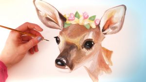 300x170 Tag Watercolor Painting Animals Easy