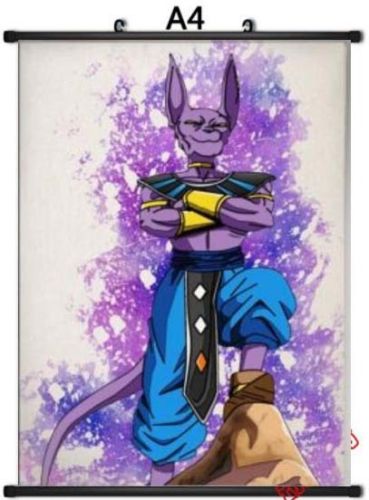 369x500 Dragon Ball Z Beerus Bills God Anime Poster Manga Watercolor Art