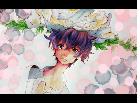 480x360 Anime Watercolor Painting