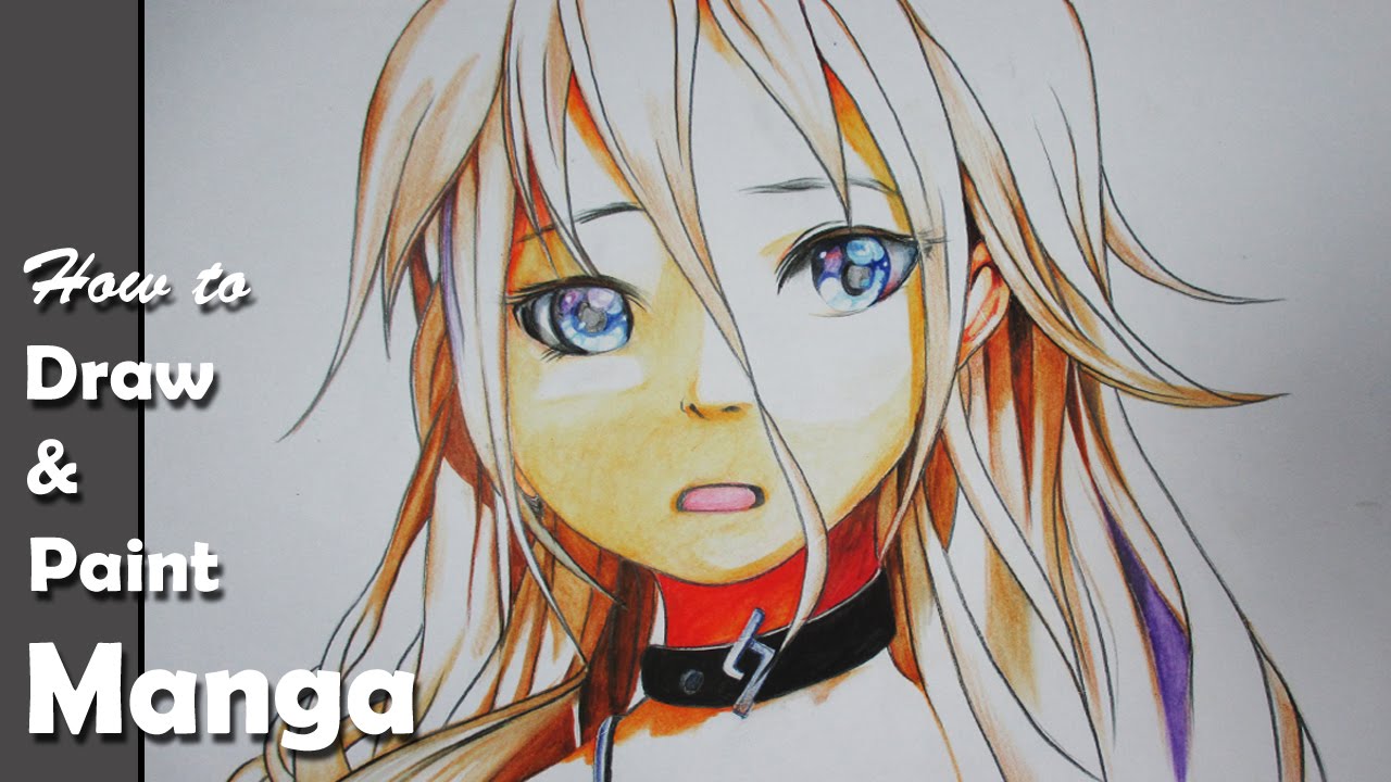 1280x720 How To Draw A Manga Girl With Watercolor Pencil