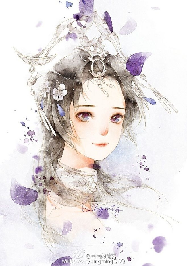 658x932 Pin By Dii Hoa On Hoa Anime, Watercolor And Illustrators