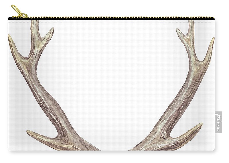 800x570 Watercolor Antlers Carry All Pouch For Sale By Irina Sztukowski