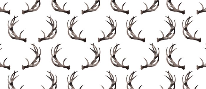 700x304 Watercolor Antlers Coffee Mug By Cloverchen Society6