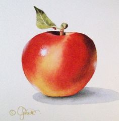 Watercolor Apple