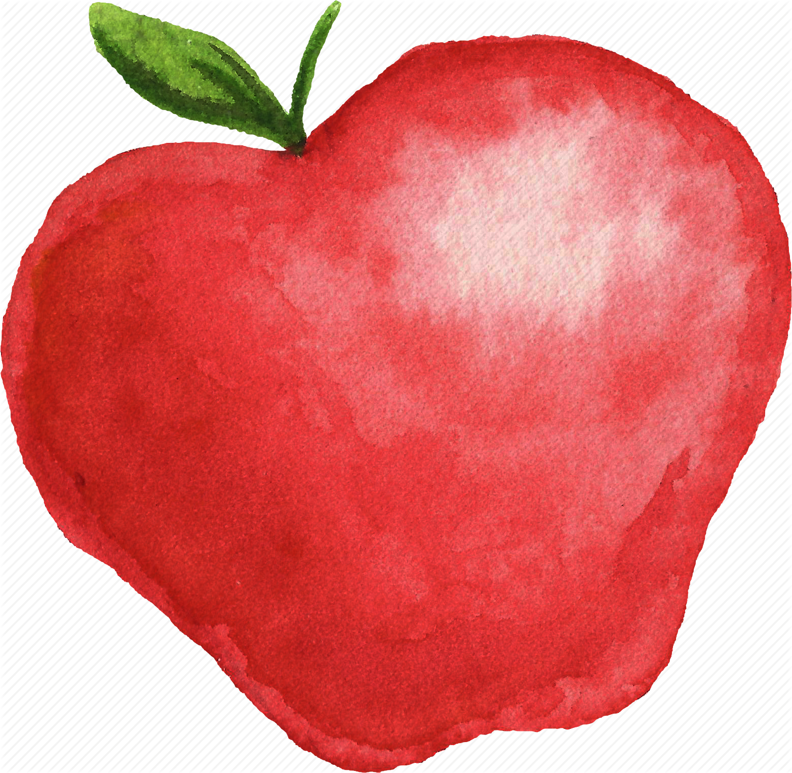 1564x1526 Apple, Cuisine, Food, Fruit, Fruits, Watercolor, Watercolors Icon