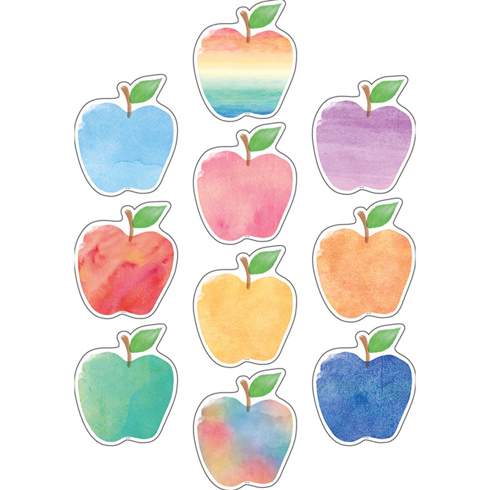 1000x1000 Watercolor Apples Accents