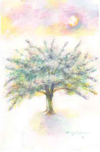 330x500 Kaji Aso Japanese Artistwatercolor Painting