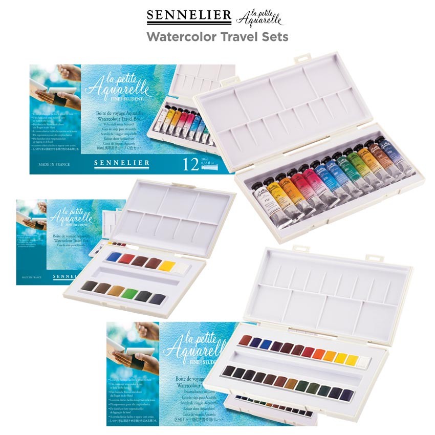 850x850 Sennelier La Petite Aquarelle Sets