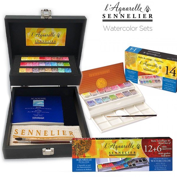 600x600 Sennelier Watercolor Sets