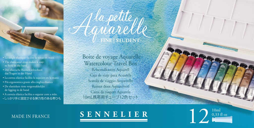 1024x518 Sennelier Watercolor Sets Half Pans And Tubes
