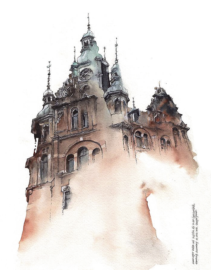 700x895 Korean Artist Watercolors Cities She Visits Bored Panda