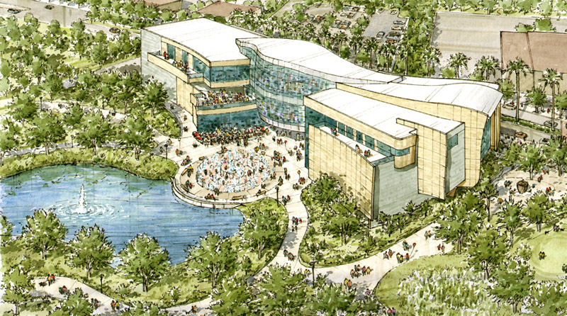 800x446 Civic Watercolor Christopher Illustration Architectural Rendering