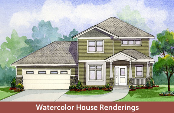 575x373 Lucas Art Works Architectural Watercolor Rendering Services And