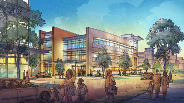 609x342 Skibba Illustration Architectural Renderings, Watercolor Renderings