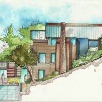 200x200 Watercolor Architectural Rendering Helwan University Head Of