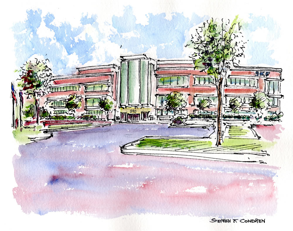 1000x789 Watercolor Architectural Renderings Condren Galleries Ltd.