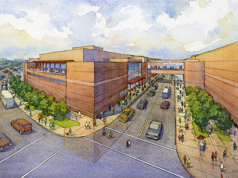 800x599 Architectural Watercolor Rendering