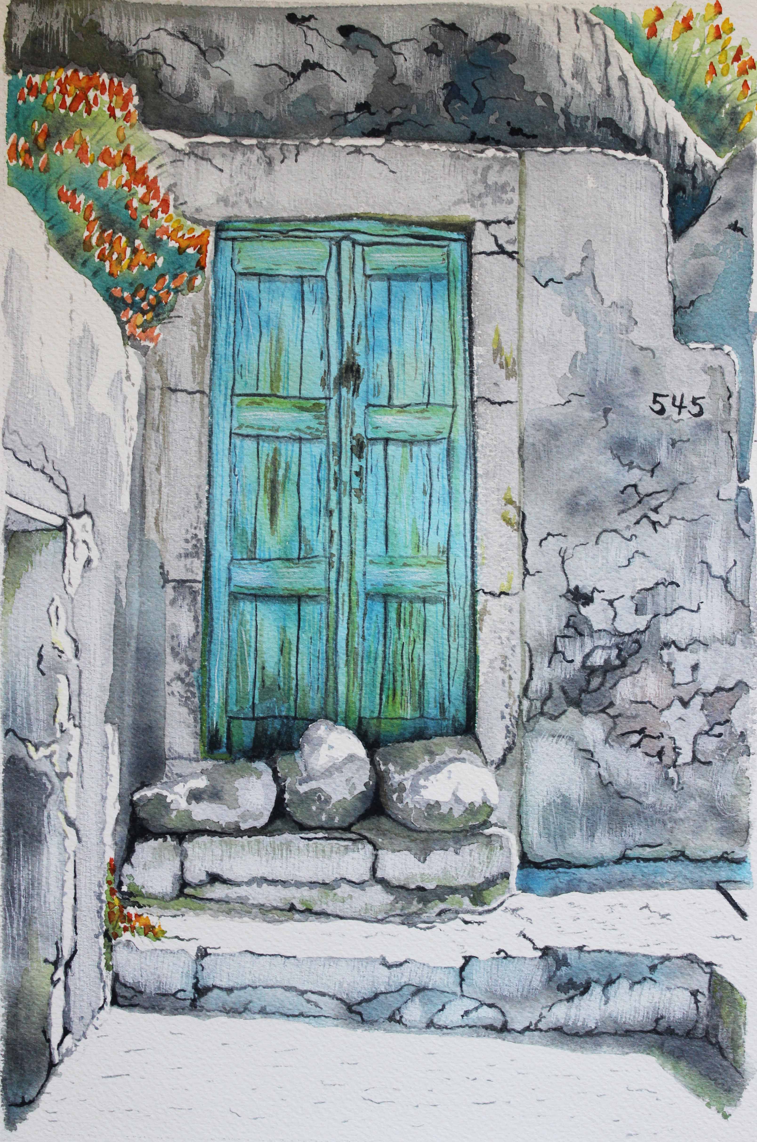 3216x4848 Watercolor Architecture Art By Anna