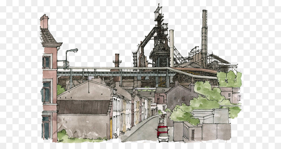 900x480 Architecture Drawing Watercolor Painting Illustrator Illustration