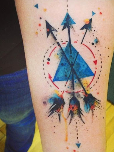 383x512 50 Unique And Beautiful Arrow Tattoo Designs