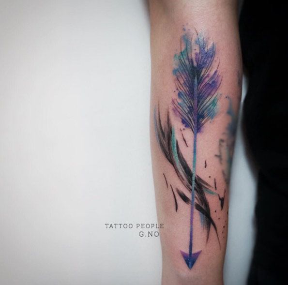 595x589 43 Amazing Arrow Tattoo Designs For Men And Women Tattoos On