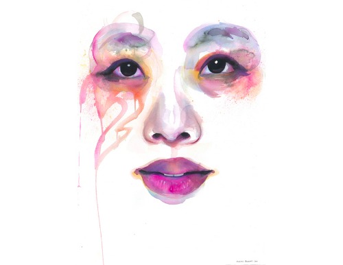500x386 In Your Face Watercolor Artist Marion Bolognesi