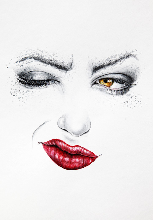 500x719 Watercolor Art By Nika Akin