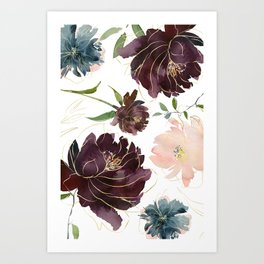264x264 Watercolor Flower Art Prints Society6