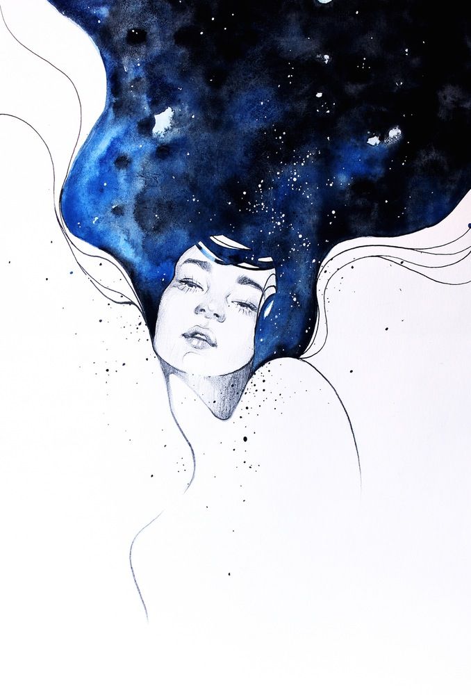 678x1000 Image Of With Her Mind In Space By Kelogsloops Art